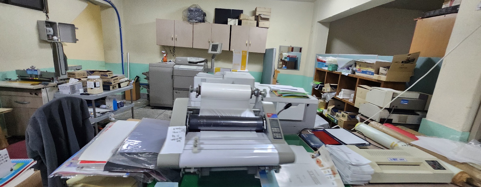 코팅·라미네이팅 구역